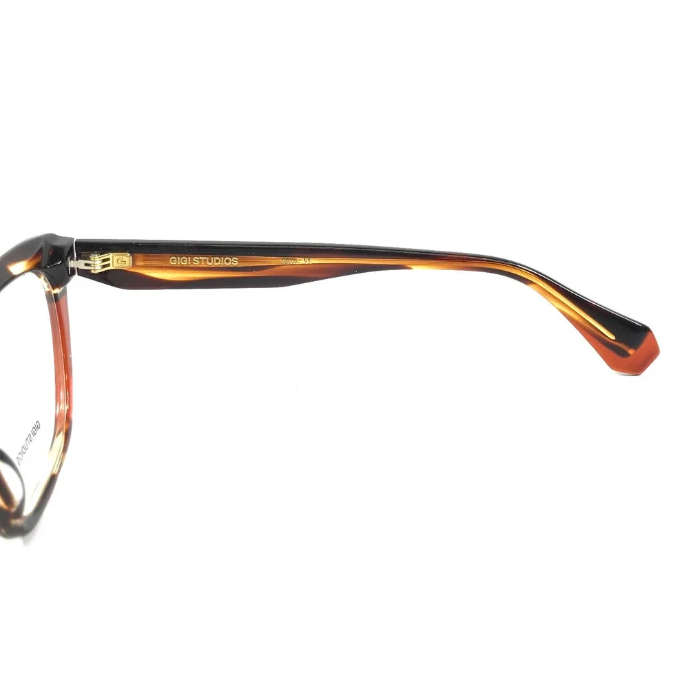 Gigi Studios Eyeglasses Frames ZARA GS1003/020 Brown Tortoise Cat Eye 52-19-140